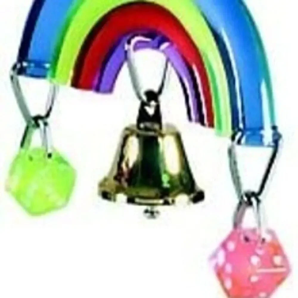 Prevue Pet Products Rainbow Acrylic Bird Toy conure budgie cockatiel parakeet